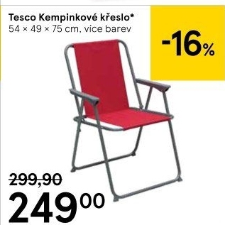 Kempingové křeslo Tesco