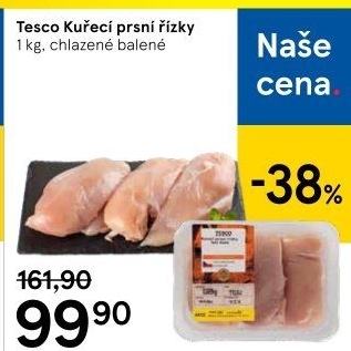 Kuřecí prsní řízky Tesco