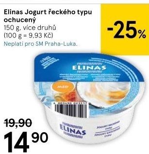 Ochucený jogurt řecký Elinas