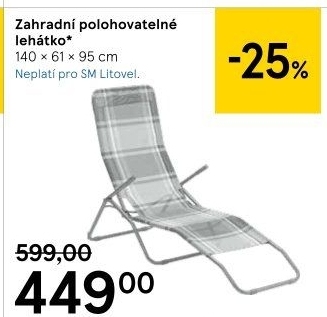 Plážové lehátko