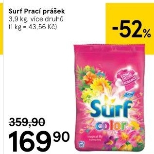 Prací prášek Surf