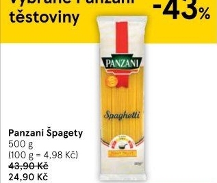 Těstoviny Panzani