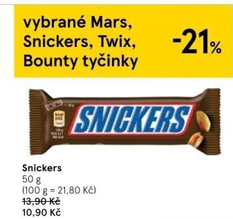 Tyčinka Snickers
