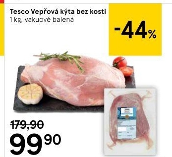 Vepřová kýta bez kosti Tesco