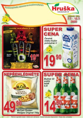 akční leták Hruška 7.7.2020-13.7.2020