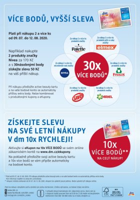 akční leták dm drogerie 9.7.2020-12.8.2020