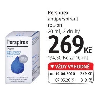 Antiperspirant kuličkový roll-on Perspirex