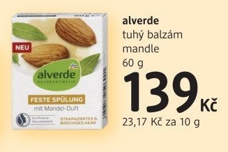 Balzám na vlasy tuhý Alverde