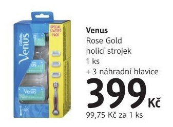 Holicí strojek dámský Platinum Rose Gold Gillette Venus