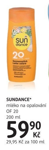 Mléko na opalování OF 20 Sundance