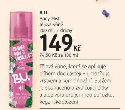 Tělový sprej B.U.