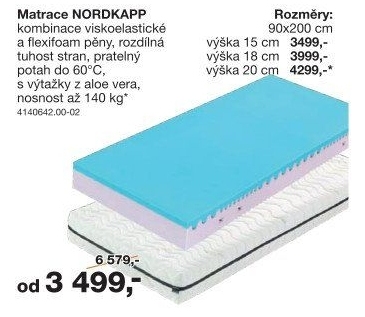 Matrace NORDKAPP MEMORY 15