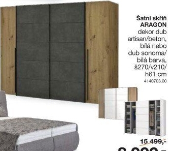 Šatní skříň Aragon