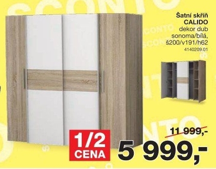 Šatní skříň Calido