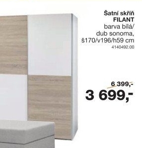 Šatní skříň Filant