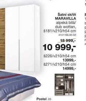 Šatní skříň Maravilla