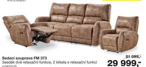 Sedací souprava s křesly FM 373 3-1-1