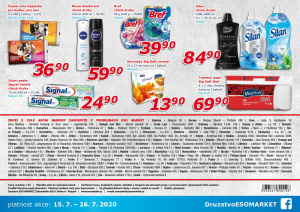 akční leták ESO MARKET 15.7.2020-26.7.2020