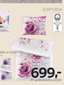 Saténové povlečení Esposa