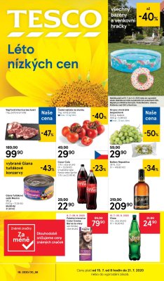 akční leták Tesco 15.7.2020-21.7.2020