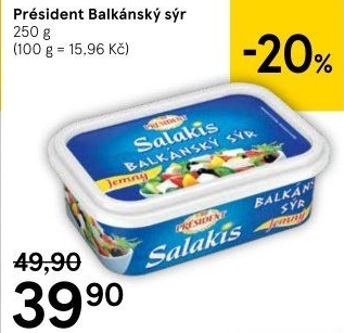 Balkánský sýr Président