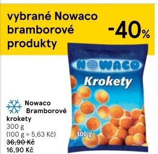 Krokety mražené Nowaco