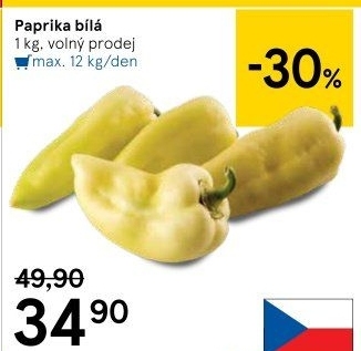 Paprika bílá