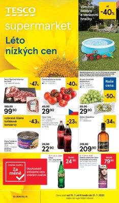 akční leták Tesco 15.7.2020-21.7.2020