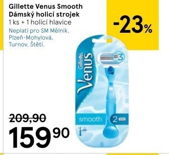 Holicí strojek dámský Smooth Gillette Venus
