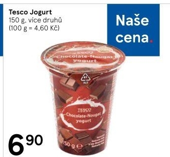 Jogurt ochucený Tesco