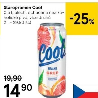 Pivo ochucené Staropramen Cool