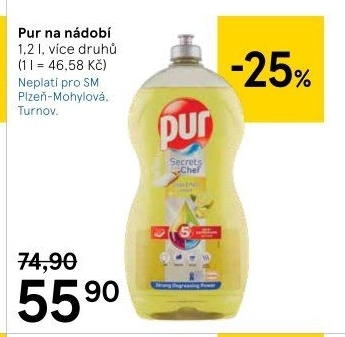 Prostředek na nádobí Pur