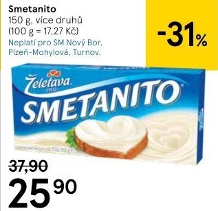 Sýr tavený Smetanito Želetava