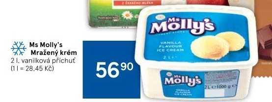 Zmrzlina ve vaničce Ms Molly'