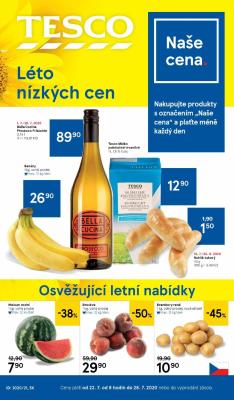 akční leták Tesco 22.7.2020-28.7.2020