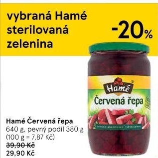 Červená řepa Hamé