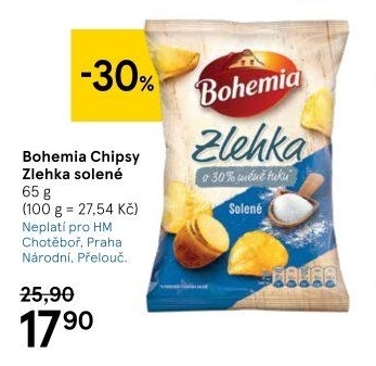 Chipsy Zlehka Bohemia Chips