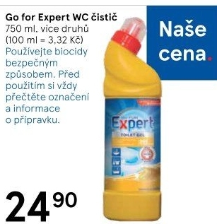 Gelový čistič WC Go For Expert