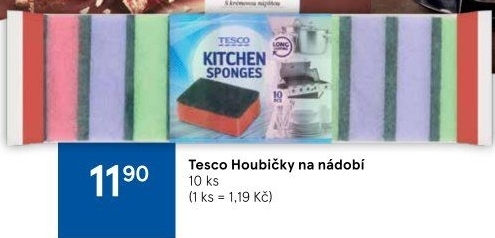 Houbička na nádobí Tesco