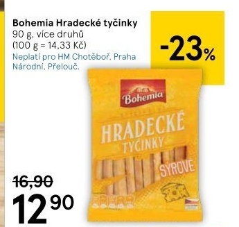 Hradecké tyčinky Bohemia