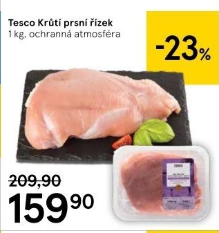 Krůtí prsní řízky Tesco