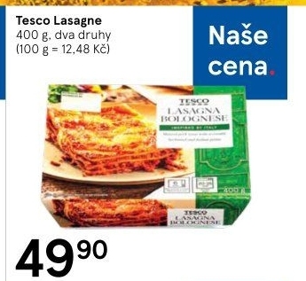 Lasagne Tesco