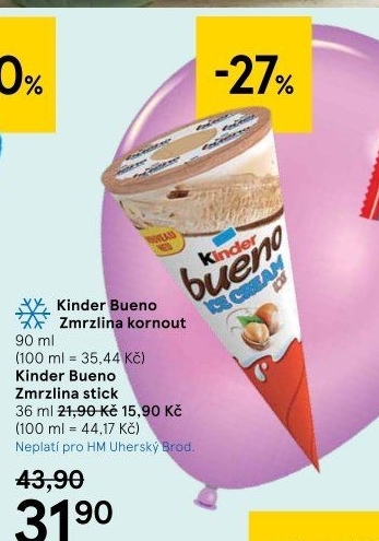 Nanuk kornout Kinder Bueno