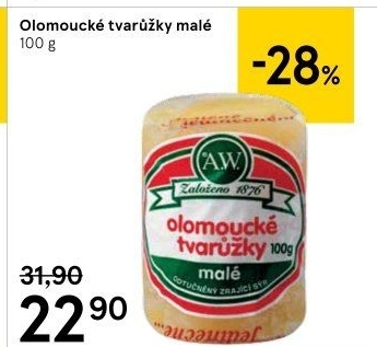 Sýr tvarůžky olomoucké A.W.