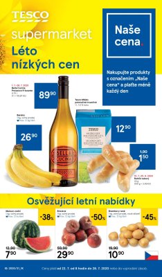 akční leták Tesco 22.7.2020-28.7.2020