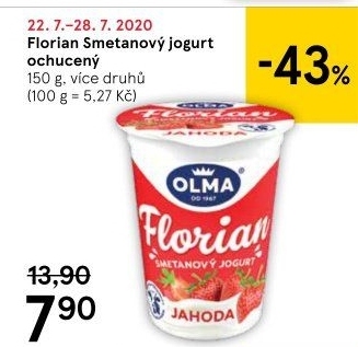 Jogurt smetanový Florian Olma