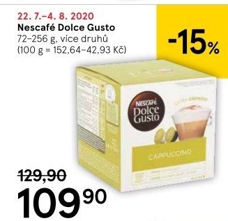 Kapsle Dolce Gusto Nescafé