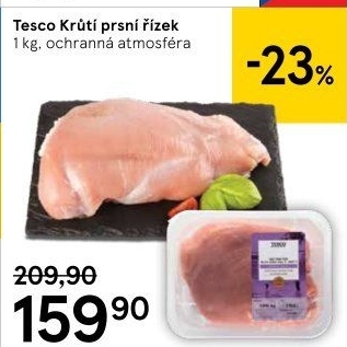 Krůtí prsní řízky Tesco