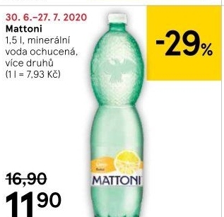 Ochucená voda Mattoni