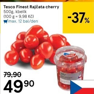 Rajčata cherry Tesco Finest